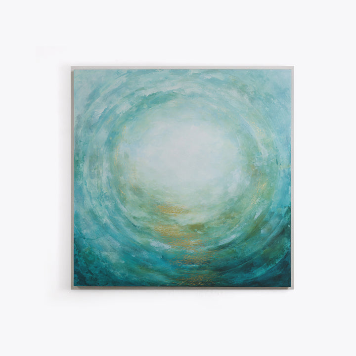 Abstract Healing Spiral Framed Canvas Print, Medical Office Art, Medical School, Office Decor, Fine Art, Calm, Minimalist Decor, MOA-1x1-63