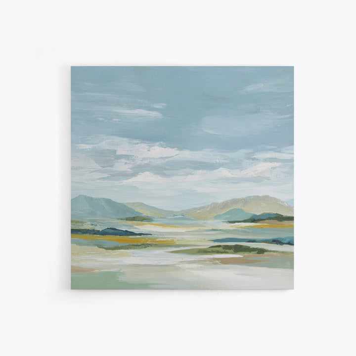 Soft Mountain Landscape Framed Canvas Print, Medical Office Art, Medical School, Office Decor, Fine Art, Calm, Minimalist Decor, MOA-1x1-74