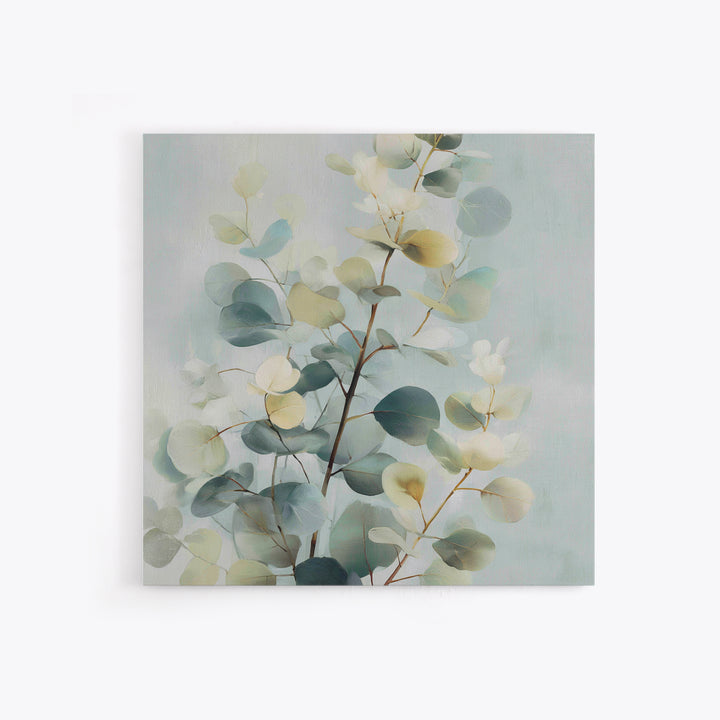 Botanical Eucalyptus Branch Canvas Print, Medical Office Art, Modern Decor, Office Decor, Fine Art, Calm, Home Decor, MOA-1x1-75