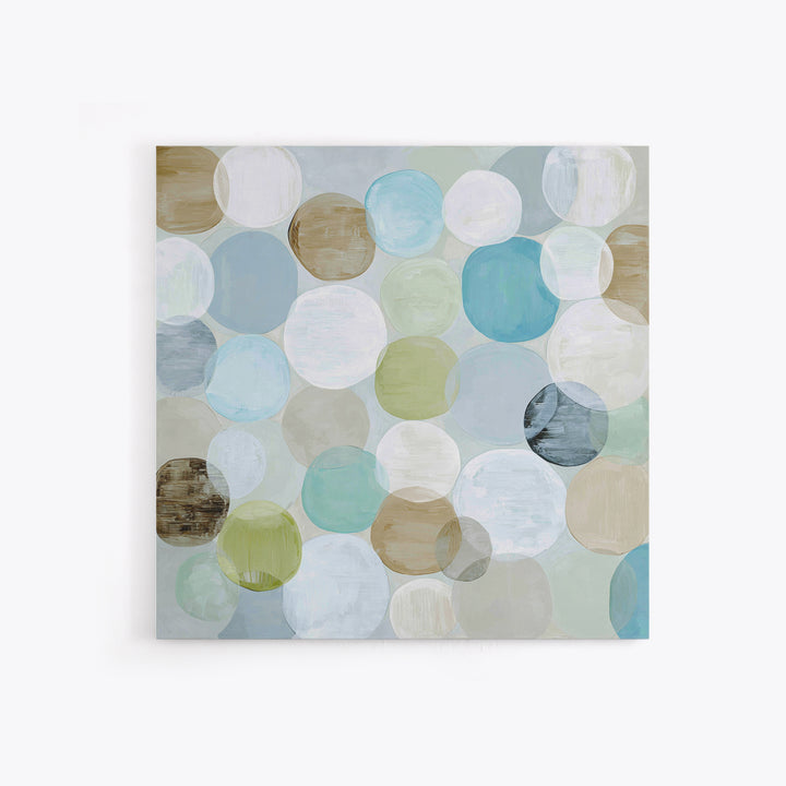 Abstract Cells and Circles as Soothing Pattern Canvas Print, Medical Office Art, Room Decor, Office Decor, Fine Art, Calm, MOA-1x1-77