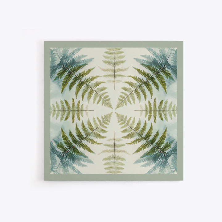 Minimal Green Fern Specimen Framed Canvas Print, Medical Office Art, Medical Student Gift, Office Decor, Fine Art, Calm, MOA-1x1-8