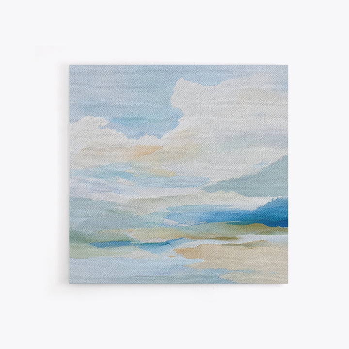 Sky and Cloud Scene Canvas Print, Medical Office Art, Textured Painting, Office Decor, Fine Art, Calm, Minimalist Art, MOA-1x1-81