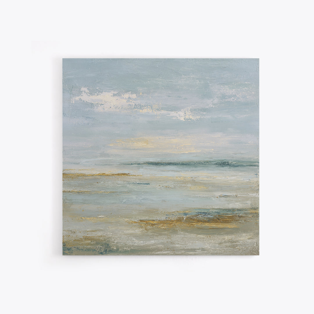 Large Neutral Landscape Framed Canvas Print, Medical Office Art, Textured Painting, Office Decor, Oil Painting, Calm, MOA-1x1-88