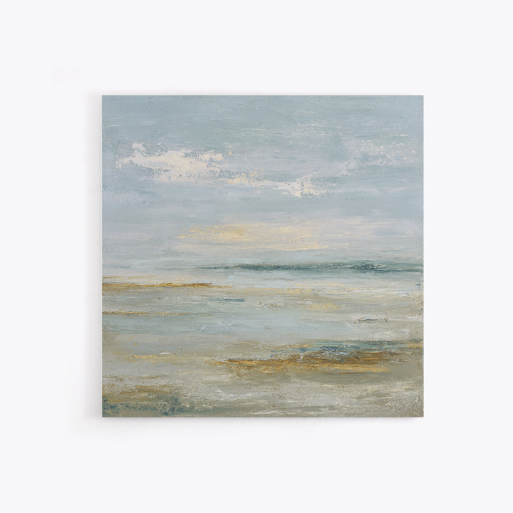 Large Neutral Landscape Framed Canvas Print, Medical Office Art, Textured Painting, Office Decor, Oil Painting, Calm, MOA-1x1-88