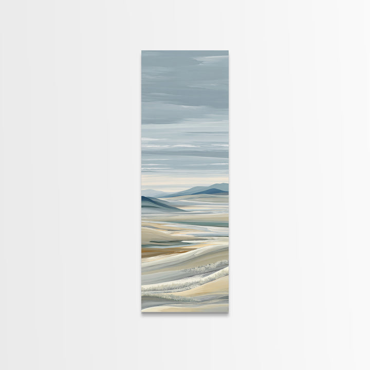 Large Neutral Landscape Canvas Print, Medical Office Art, Healthcare Wall Art, Office Decor, Oil Painting, Calm, Gallery Decor, MOA-1x3-100