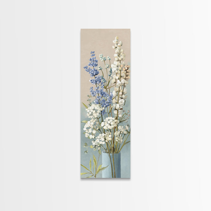 Lavender Botanical Still Life Canvas Print, Medical Office Art, Dental Office Decor, Office Decor, Oil Painting, Calm, MOA-1x3-33