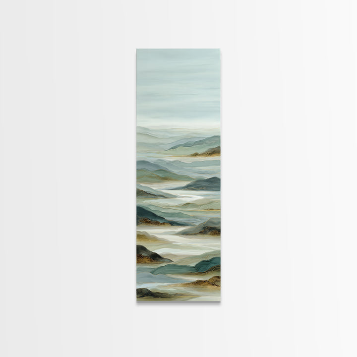 Large Neutral Landscape Framed Canvas Print, Medical Office Art, Fine Art Print, Office Decor, Oil Painting, Calm, Wall Decor, MOA-1x3-4
