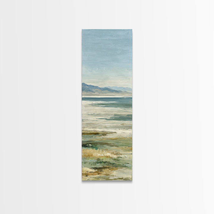 Large Neutral Landscape Framed Canvas Print, Medical Office Art, Home Decor, Office Decor, Fine Art, Calm, Medical Art, MOA-1x3-52