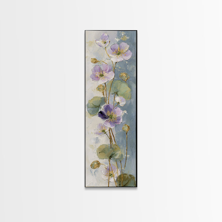 Lavender Botanical Still Life Canvas Print, Medical Office Art, Fine Art Print, Office Decor, Fine Art, Calm, Wall Decor, MOA-1x3-57