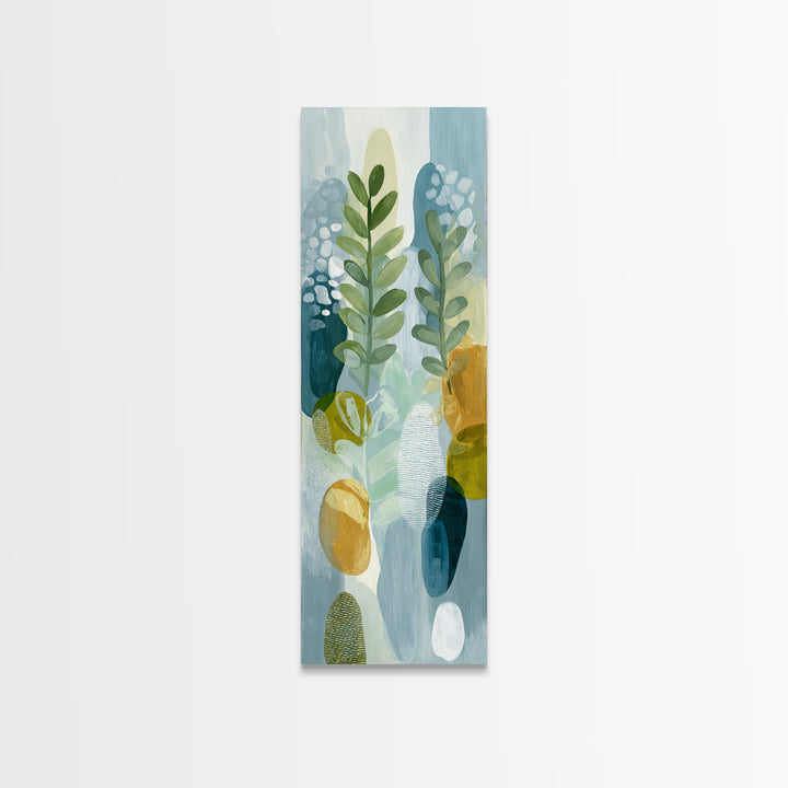 Fresh Citrus and Leaves for Bright Optimism Canvas Print, Medical Office Art, Digital Art, Office Decor, Abstract Art, Calm, MOA-1x3-60