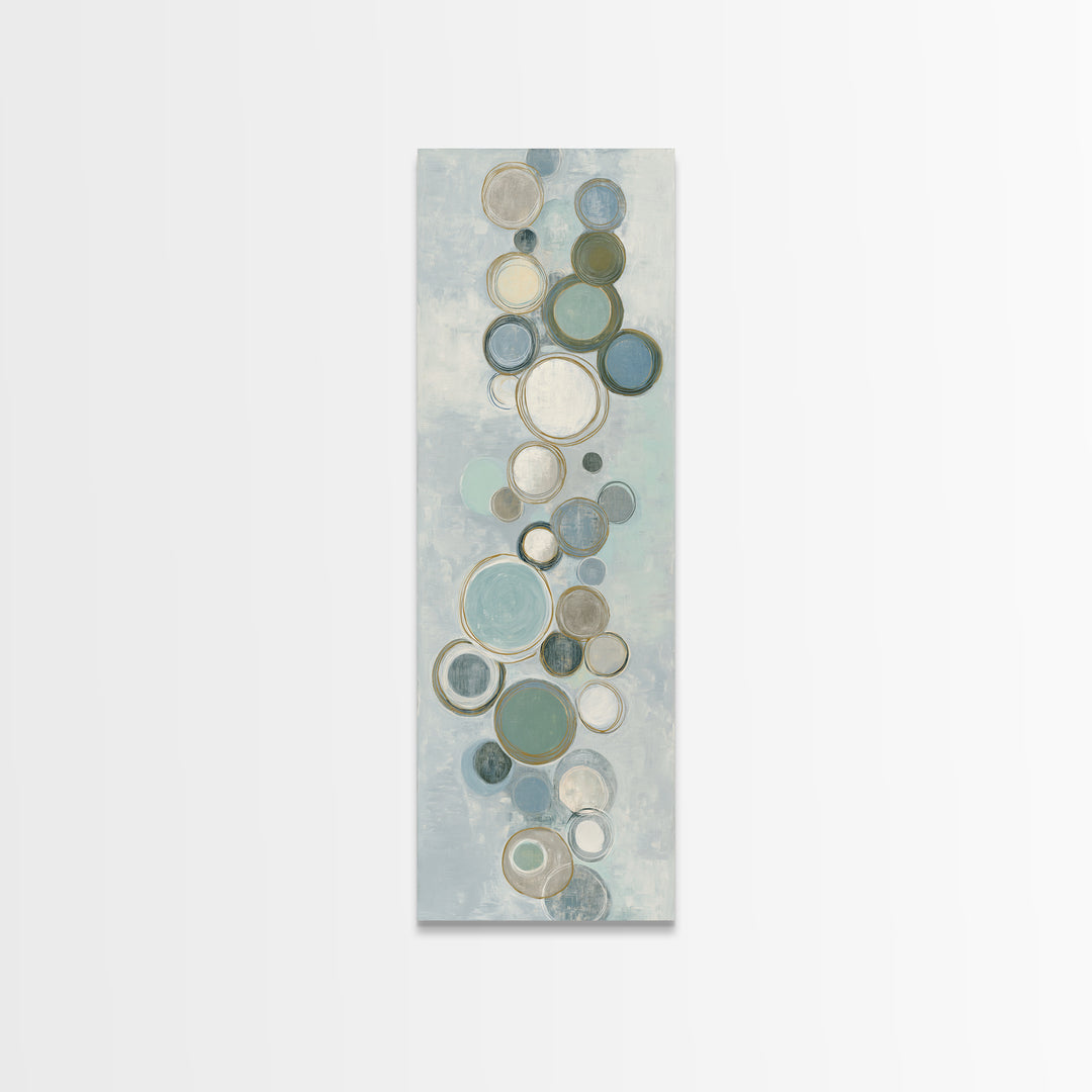 Abstract Cells and Circles as Soothing Pattern Canvas Print, Medical Office Art, Office Decor, Abstract Art, Calm, MOA-1x3-65