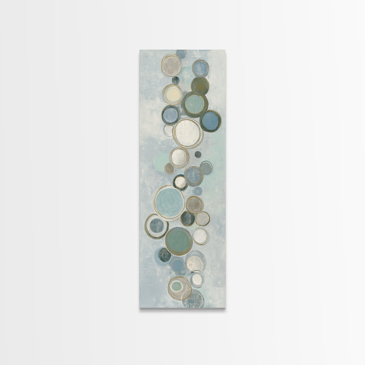 Abstract Cells and Circles as Soothing Pattern Canvas Print, Medical Office Art, Office Decor, Abstract Art, Calm, MOA-1x3-65