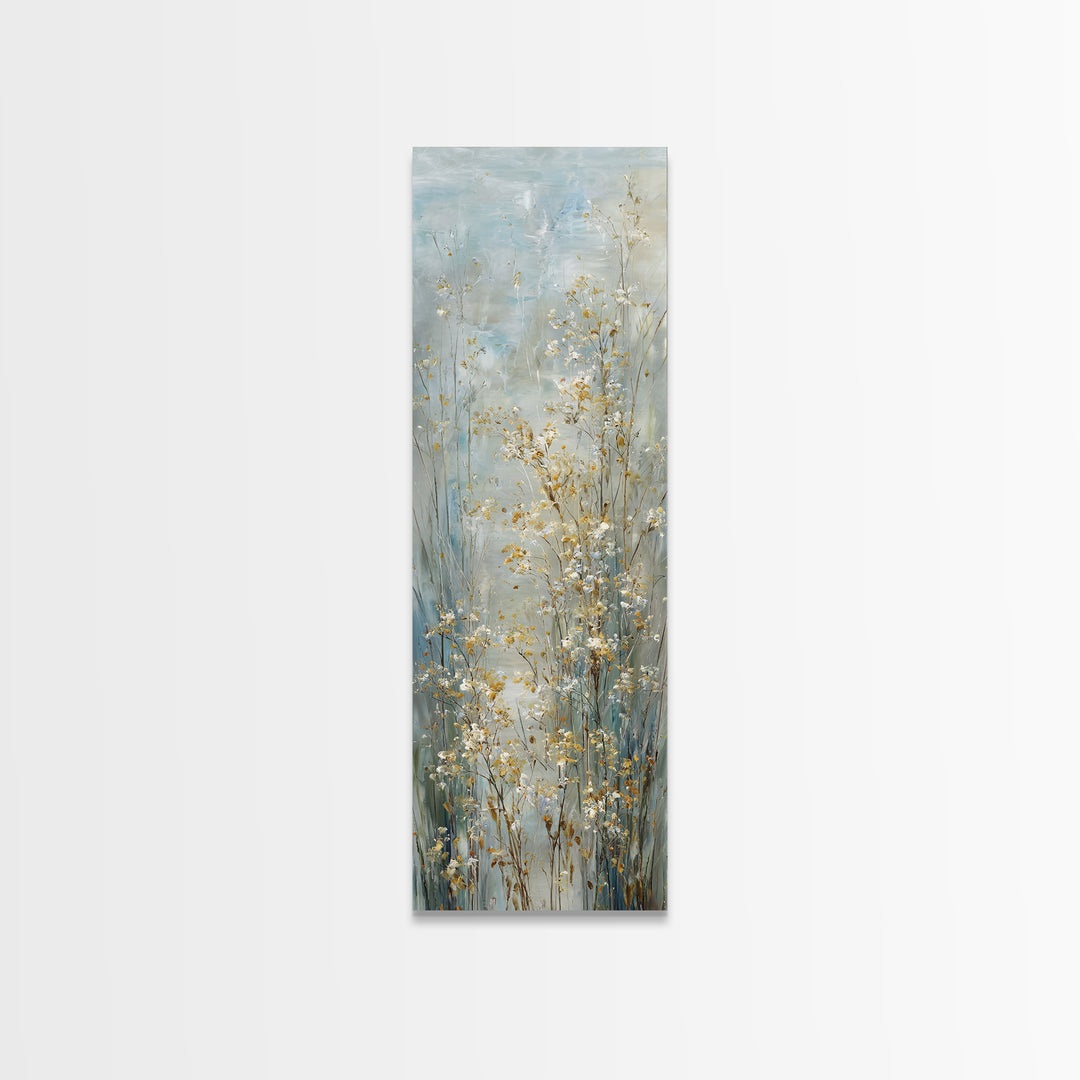 Sunlit Meadow with Wildflowers and Calm Mood Canvas Print, Medical Office Art, Animal Art, Office Decor, Fine Art, Calm, MOA-1x3-72