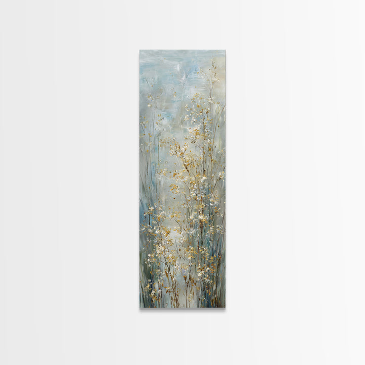 Sunlit Meadow with Wildflowers and Calm Mood Canvas Print, Medical Office Art, Animal Art, Office Decor, Fine Art, Calm, MOA-1x3-72