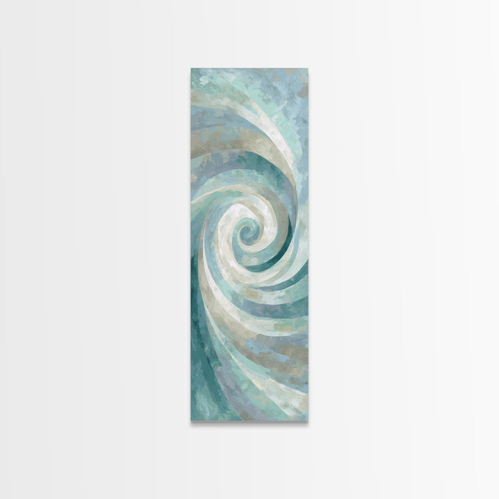 Abstract Healing Spiral Framed Canvas Print, Medical Office Art, Educational Poster, Office Decor, Calm, Fine Art Print, MOA-1x3-75