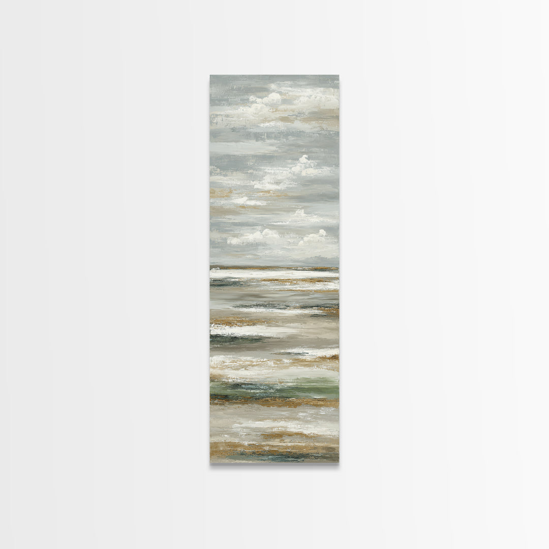 Large Neutral Landscape Framed Canvas Print, Medical Office Art, Printable Card, Office Decor, Fine Art, Calm, School Nurse Art, MOA-1x3-76