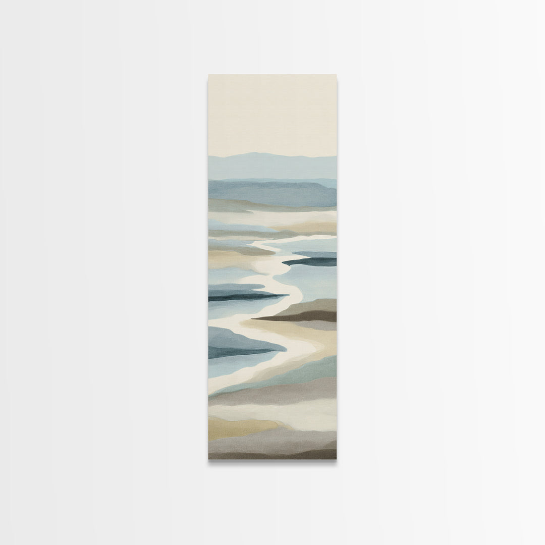 Peaceful Ocean Horizon Canvas Print, Medical Office Art, Medical Decor, Office Decor, Calm, Science Art, Neuroscience Art, MOA-1x3-88
