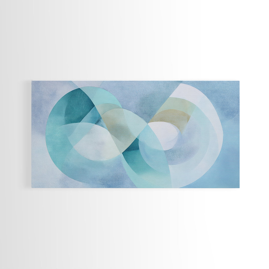 Abstract Healing Spiral Framed Canvas Print, Medical Office Art, Healthcare Wall Art, Office Decor, Abstract Art, Calm, MOA-2x1-11