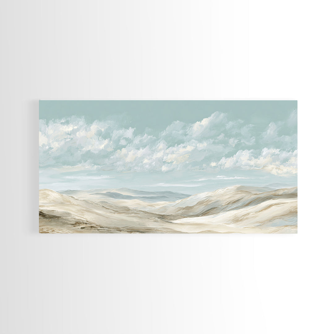 Large Neutral Landscape Framed Canvas Print, Medical Office Art, Art Print, Office Decor, Fine Art, Calm, Printable Art, MOA-2x1-12