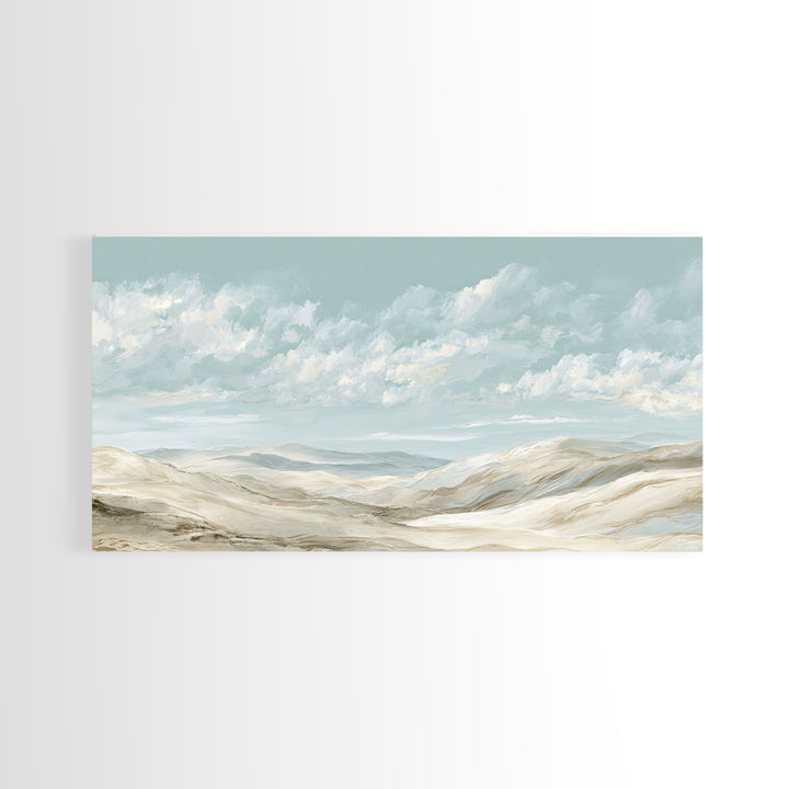 Large Neutral Landscape Framed Canvas Print, Medical Office Art, Art Print, Office Decor, Fine Art, Calm, Printable Art, MOA-2x1-12
