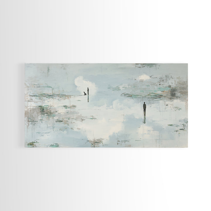 Simple Line Figure Framed Canvas Print, Medical Office Art, Fine Art Print, Office Decor, Fine Art, Calm, Wall Decor, MOA-2x1-14