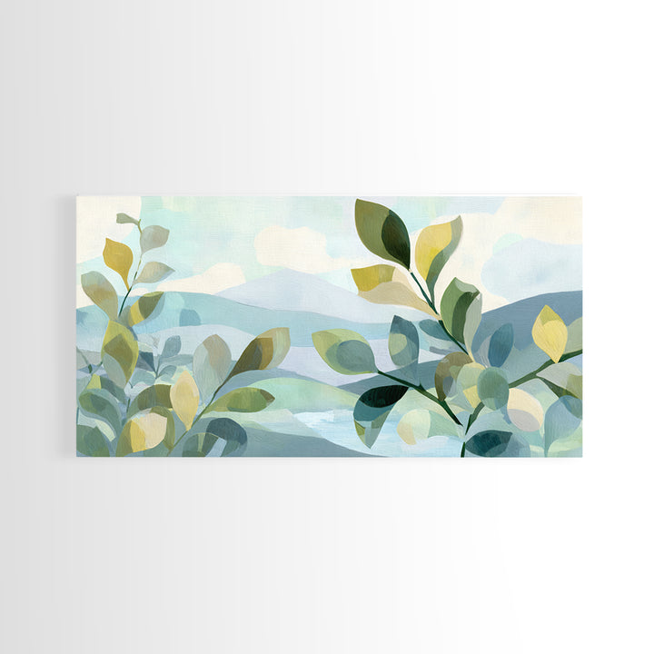 Fresh Citrus and Leaves for Bright Optimism Framed Canvas Print, Medical Office Art, Statement Artwork, Office Decor, Calm, MOA-2x1-20