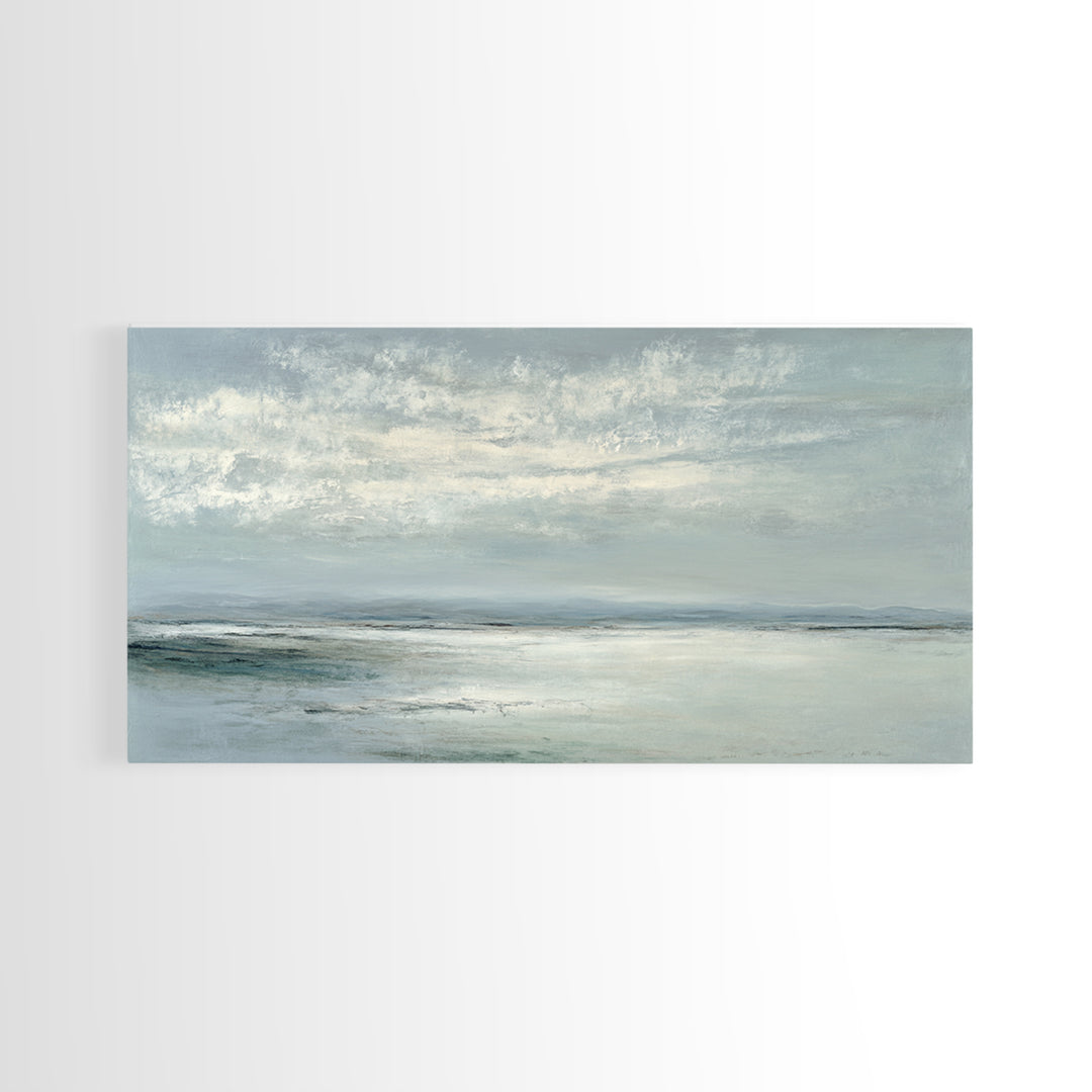 Large Neutral Landscape Canvas Print, Medical Office Art, Wall Art, Office Decor, Watercolor Art, Calm, Printable Card, MOA-2x1-36