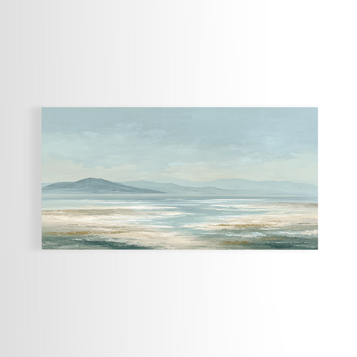 Peaceful Ocean Horizon Canvas Print, Medical Office Art, Digital Art, Office Decor, Calm, Medical Decor, Anatomy Wall Art, MOA-2x1-48