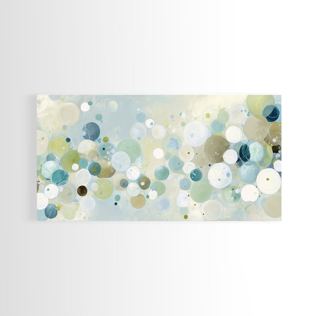 Abstract Cells and Circles as Soothing Pattern Canvas Print, Medical Office Art, Printable Art, Office Decor, Abstract Art, MOA-2x1-49