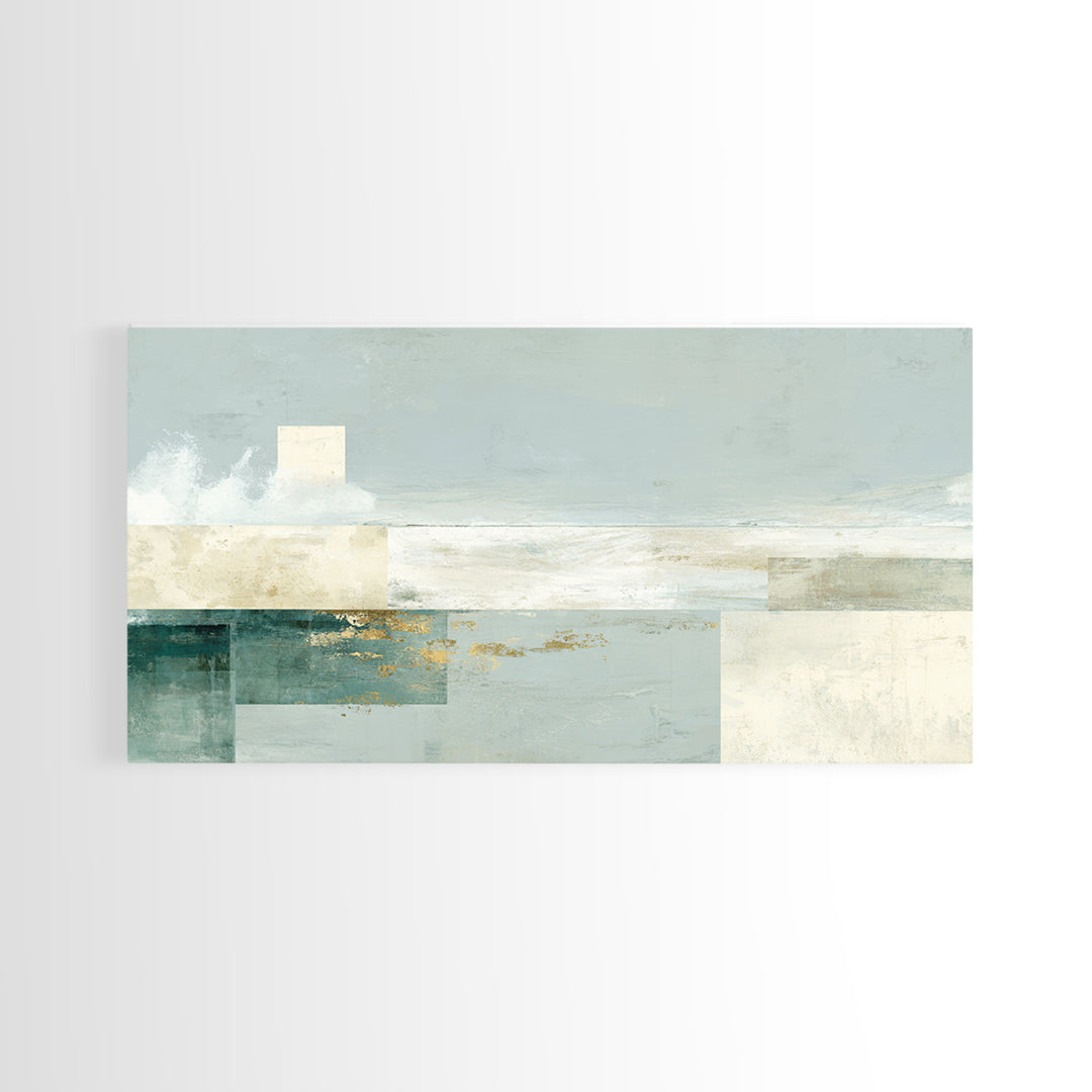 Clean Geometric Composition Canvas Print, Medical Office Art, Contemporary Art, Office Decor, Abstract Art, Calm, Animal Art, MOA-2x1-54