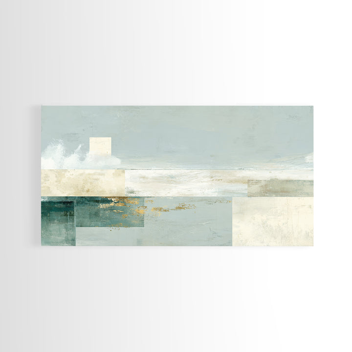 Clean Geometric Composition Canvas Print, Medical Office Art, Contemporary Art, Office Decor, Abstract Art, Calm, Animal Art, MOA-2x1-54