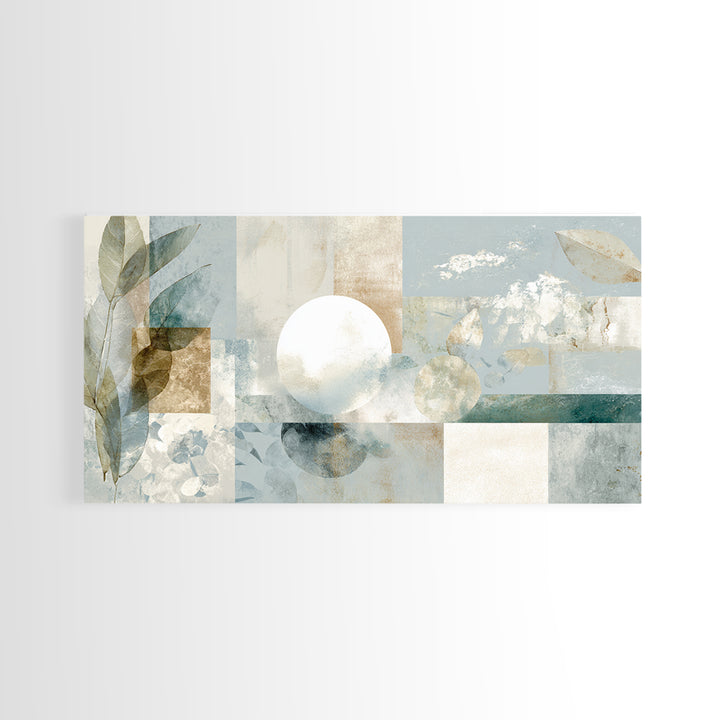 Clean Geometric Composition Framed Canvas Print, Medical Office Art, Luxury Decor, Office Decor, Calm, Digital Wall Art, MOA-2x1-6