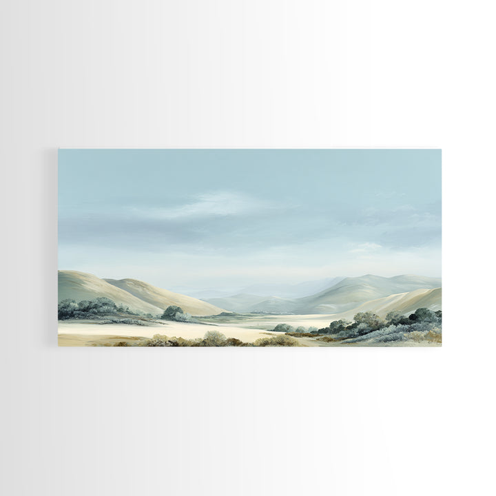 Large Neutral Landscape Framed Canvas Print, Medical Office Art, Digital Wall Art, Office Decor, Calm, Healthcare Wall Art, MOA-2x1-60