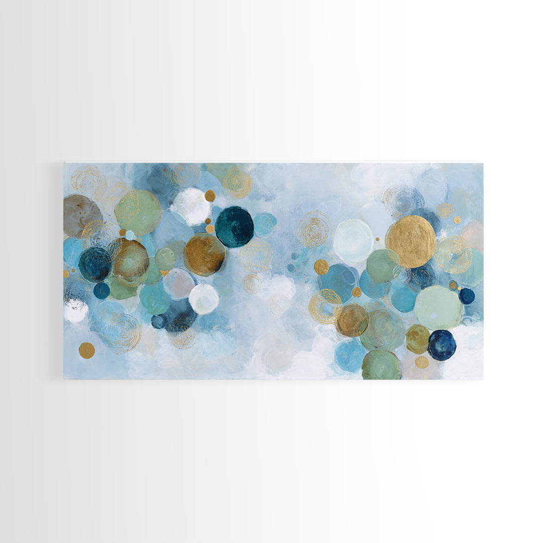 Abstract Cells and Circles as Soothing Pattern Canvas Print, Medical Office Art, Printable Art, Office Decor, Abstract Art, MOA-2x1-73