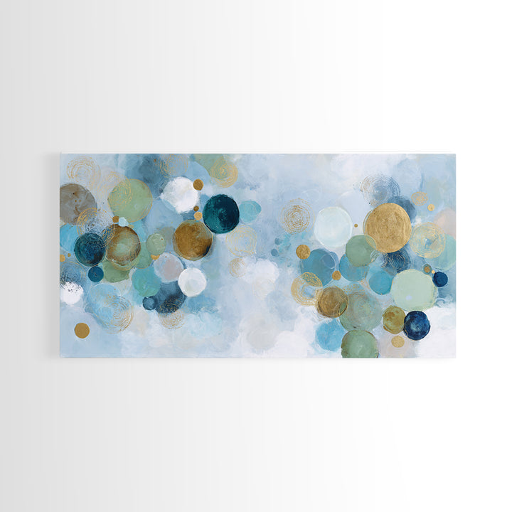 Abstract Cells and Circles as Soothing Pattern Canvas Print, Medical Office Art, Printable Art, Office Decor, Abstract Art, MOA-2x1-73