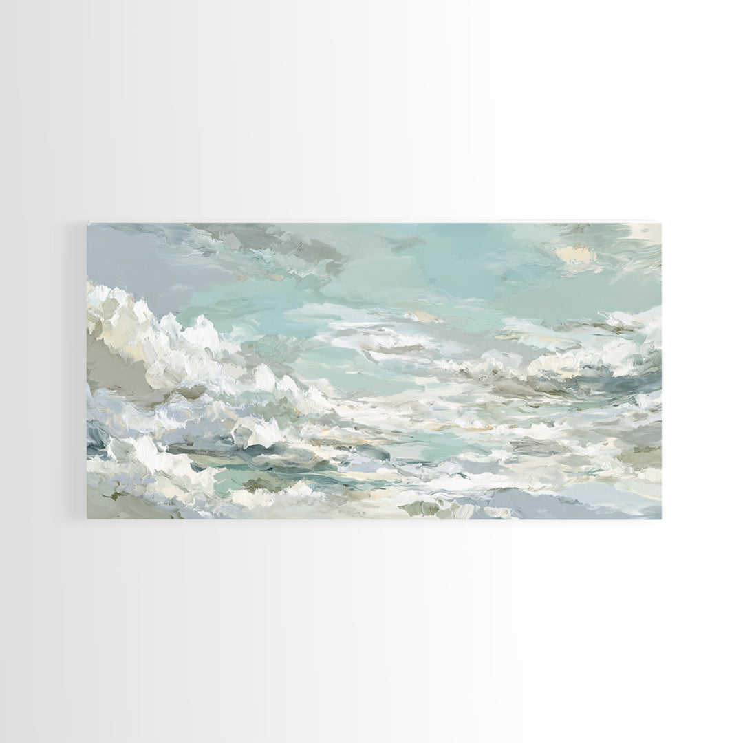Sky and Cloud Scene Canvas Print, Medical Office Art, Medical Student Gift, Office Decor, Oil Painting, Calm, Anatomy Poster, MOA-2x1-77
