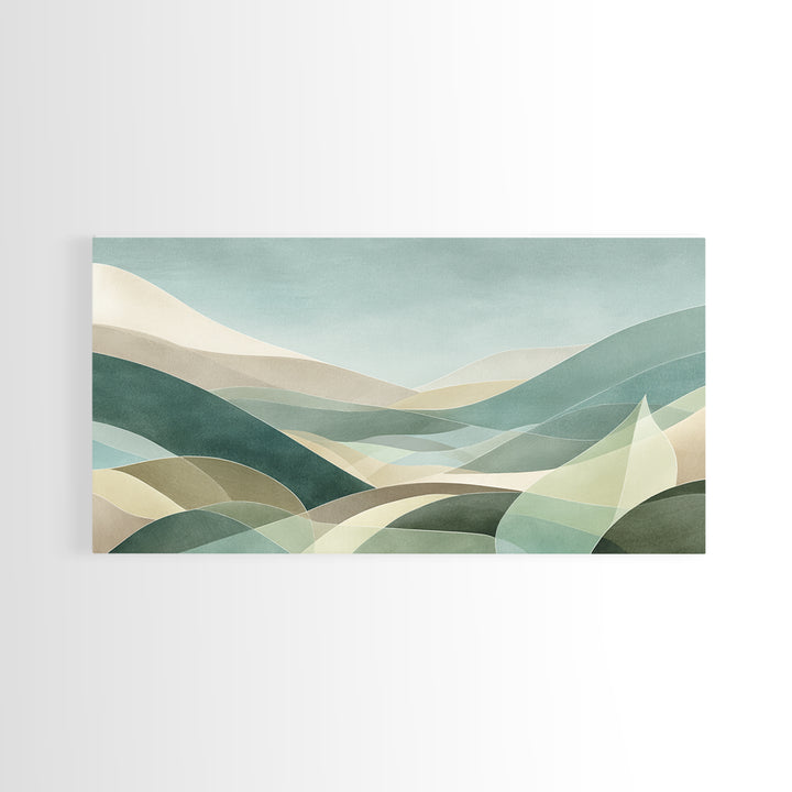 Clean Geometric Composition Canvas Print, Medical Office Art, Contemporary Art, Office Decor, Abstract Art, Calm, Animal Art, MOA-2x1-78