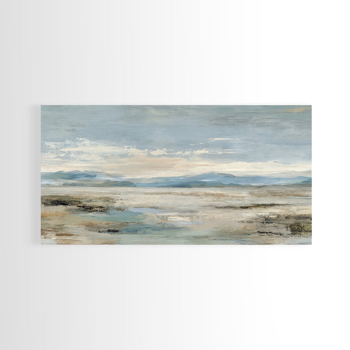 Large Neutral Landscape Framed Canvas Print, Medical Office Art, Brain Poster, Office Decor, Fine Art, Calm, Medical School, MOA-2x1-84