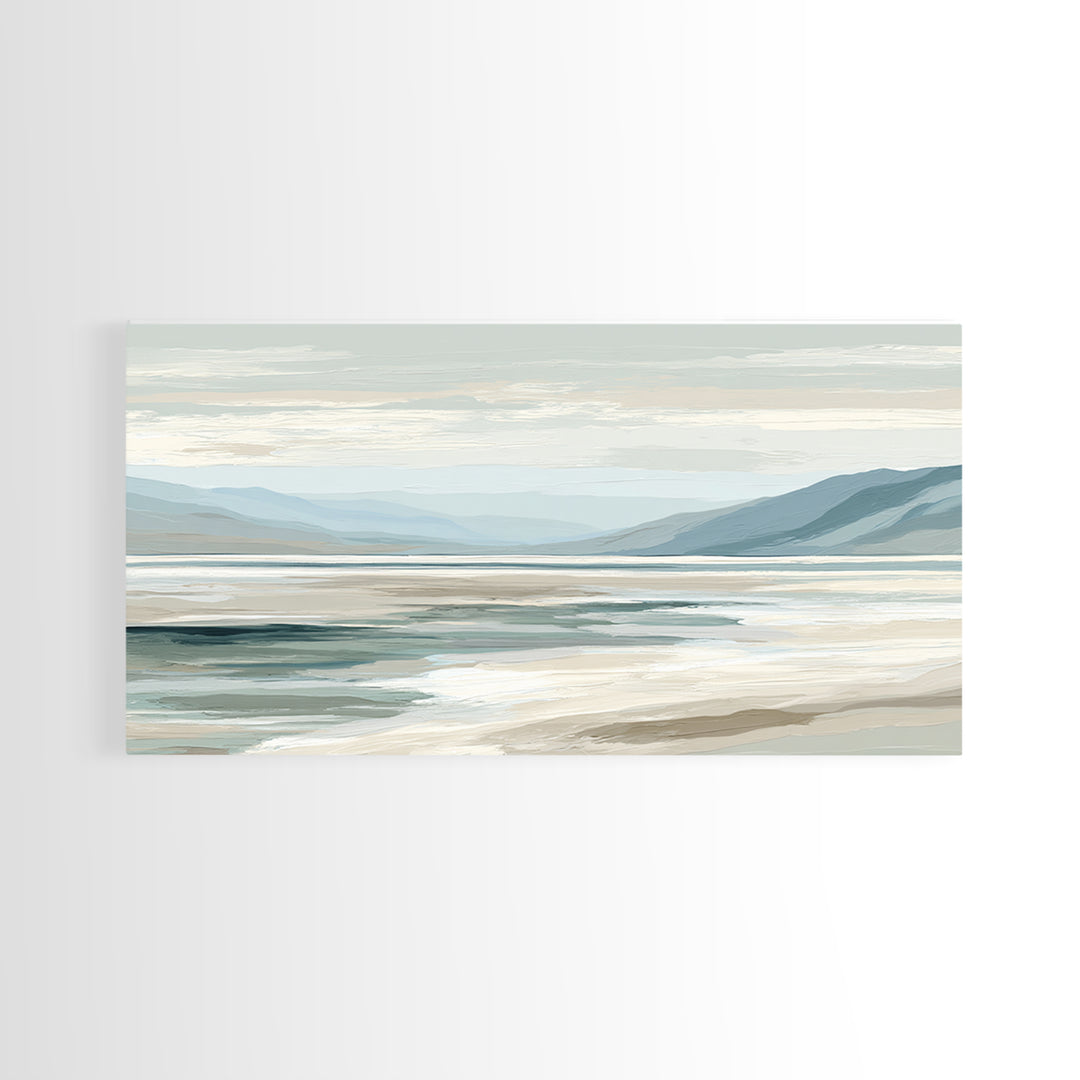 Peaceful Ocean Horizon Framed Canvas Print, Medical Office Art, Anatomy Poster, Office Decor, Fine Art, Calm, Modern Decor, MOA-2x1-96
