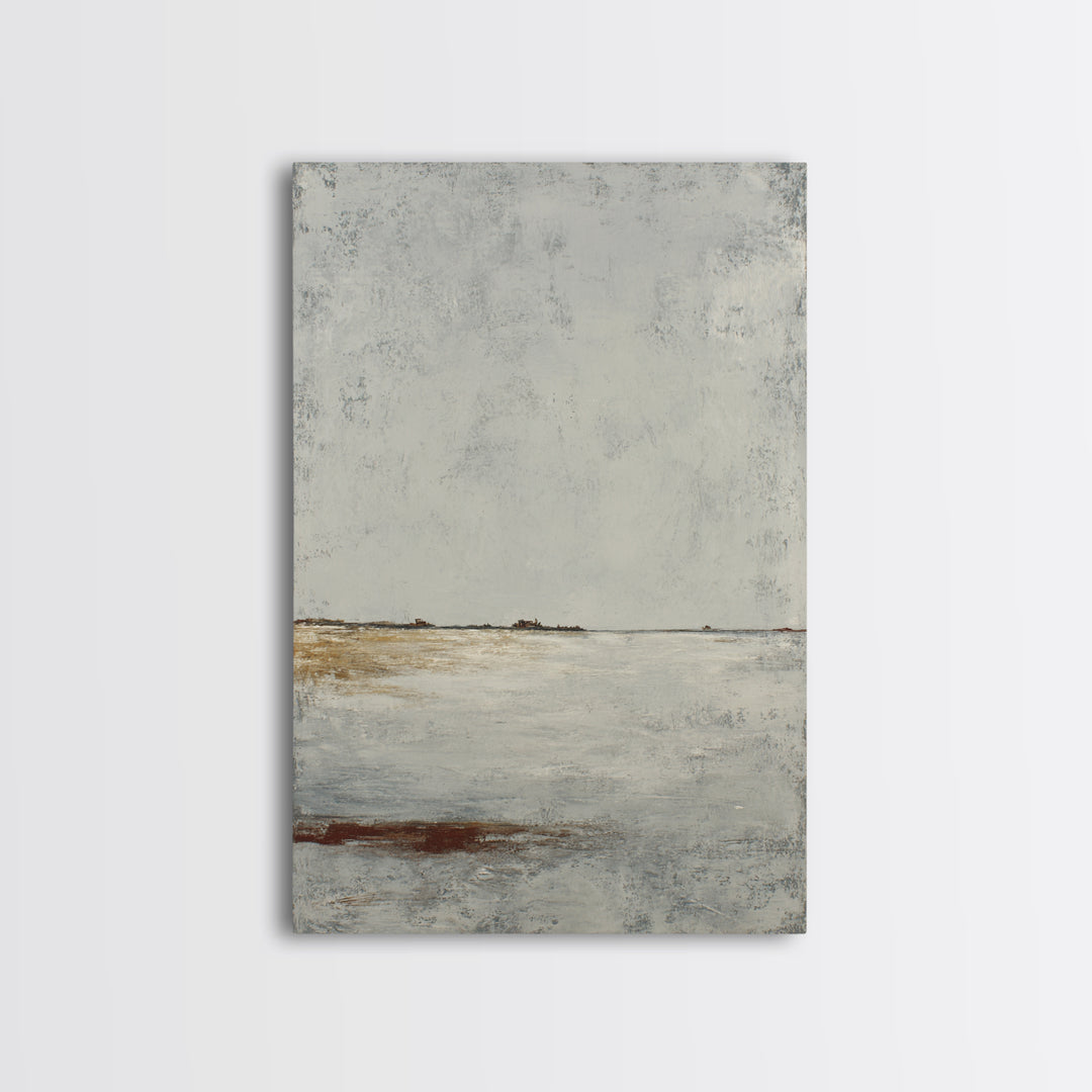 Peaceful Ocean Horizon Framed Canvas Print, Medical Office Art, Minimalist Decor, Office Decor, Calm, Dental Office Decor, MOA-2x3-12