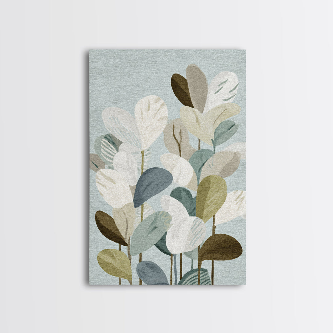 Clean Geometric Composition Framed Canvas Print, Medical Office Art, Room Decor, Office Decor, Abstract Art, Calm, MOA-2x3-18