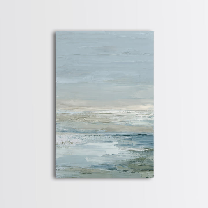 Soft Mountain Landscape Framed Canvas Print, Medical Office Art, Contemporary Art, Office Decor, Fine Art, Calm, Animal Art, MOA-2x3-34