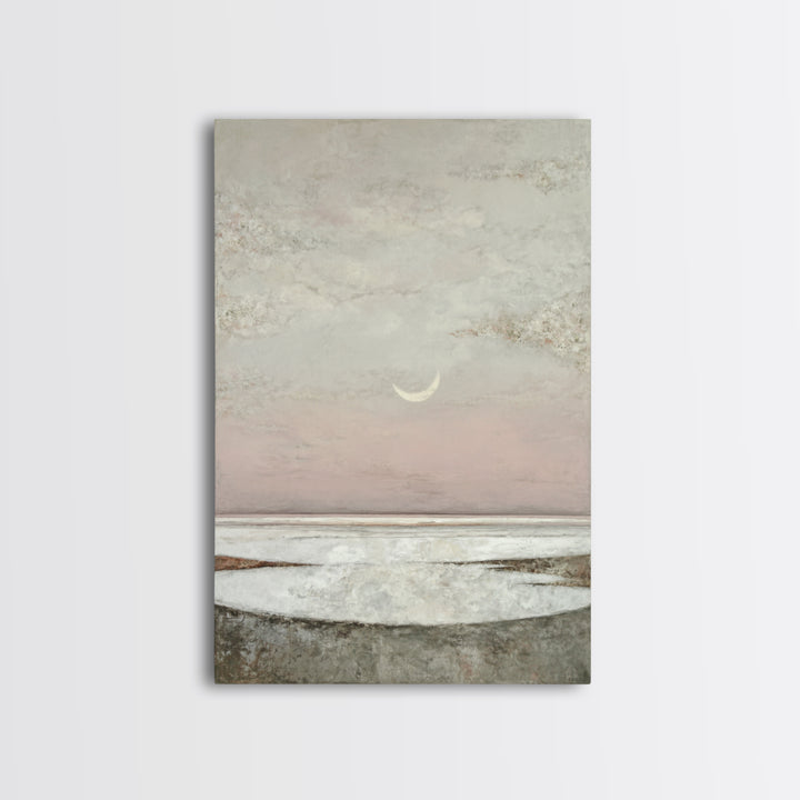 Peaceful Ocean Horizon Framed Canvas Print, Medical Office Art, Wall Art, Office Decor, Fine Art, Calm, Printable Card, MOA-2x3-60