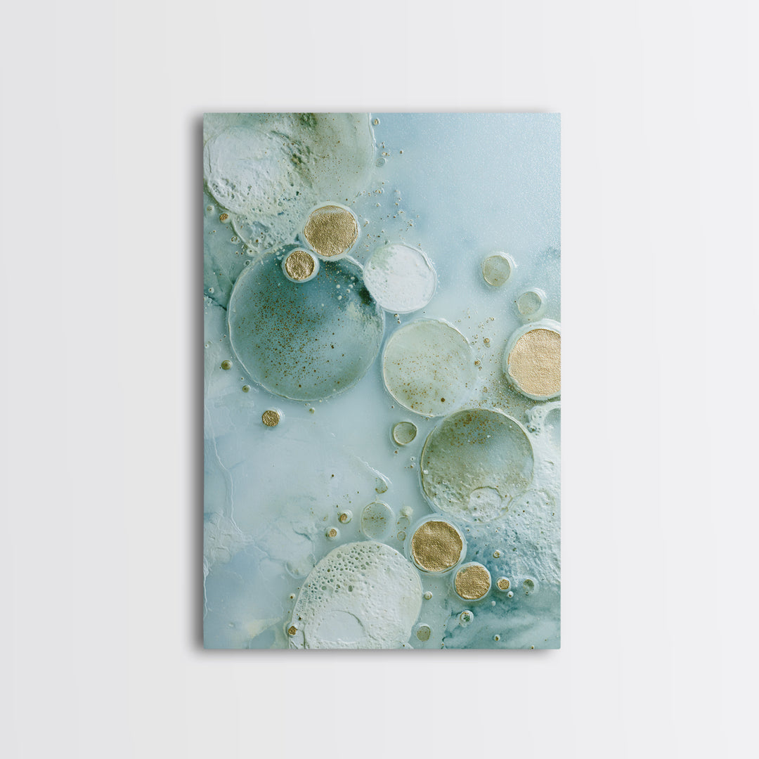 Abstract Cells and Circles as Soothing Pattern Canvas Print, Medical Office Art, Minimalist Art, Office Decor, Fine Art, Calm, MOA-2x3-61