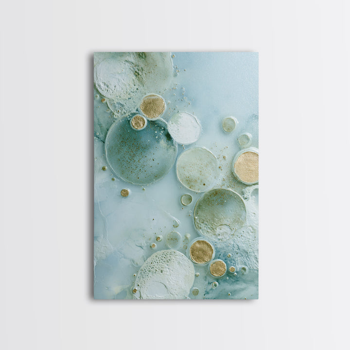 Abstract Cells and Circles as Soothing Pattern Canvas Print, Medical Office Art, Minimalist Art, Office Decor, Fine Art, Calm, MOA-2x3-61