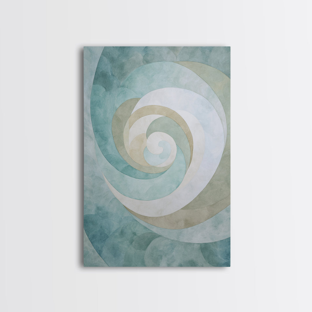 Abstract Healing Spiral Canvas Print, Medical Office Art, Digital Wall Art, Office Decor, Fine Art, Calm, Healthcare Wall Art, MOA-2x3-71