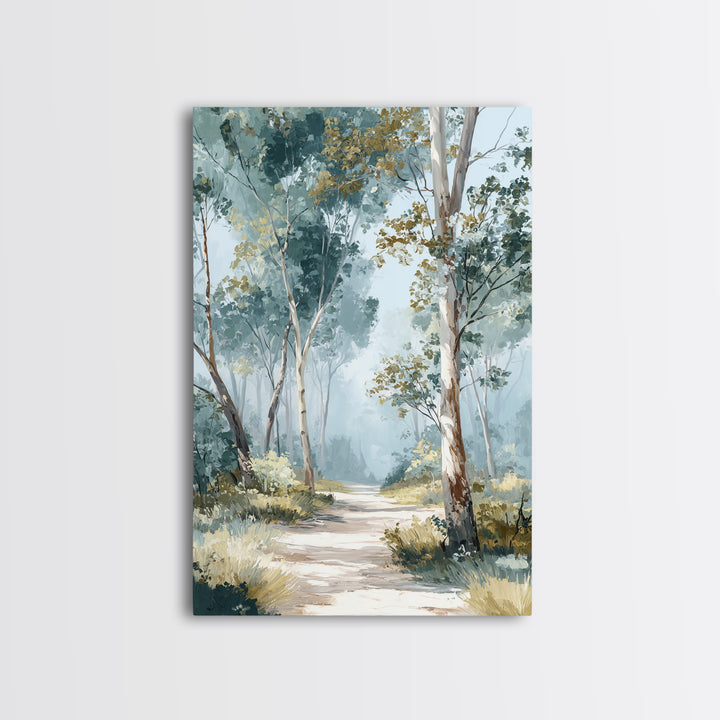 Gentle Forest Path Framed Canvas Print, Medical Office Art, Animal Art, Office Decor, Fine Art, Calm, Heart Anatomy Print, MOA-2x3-73