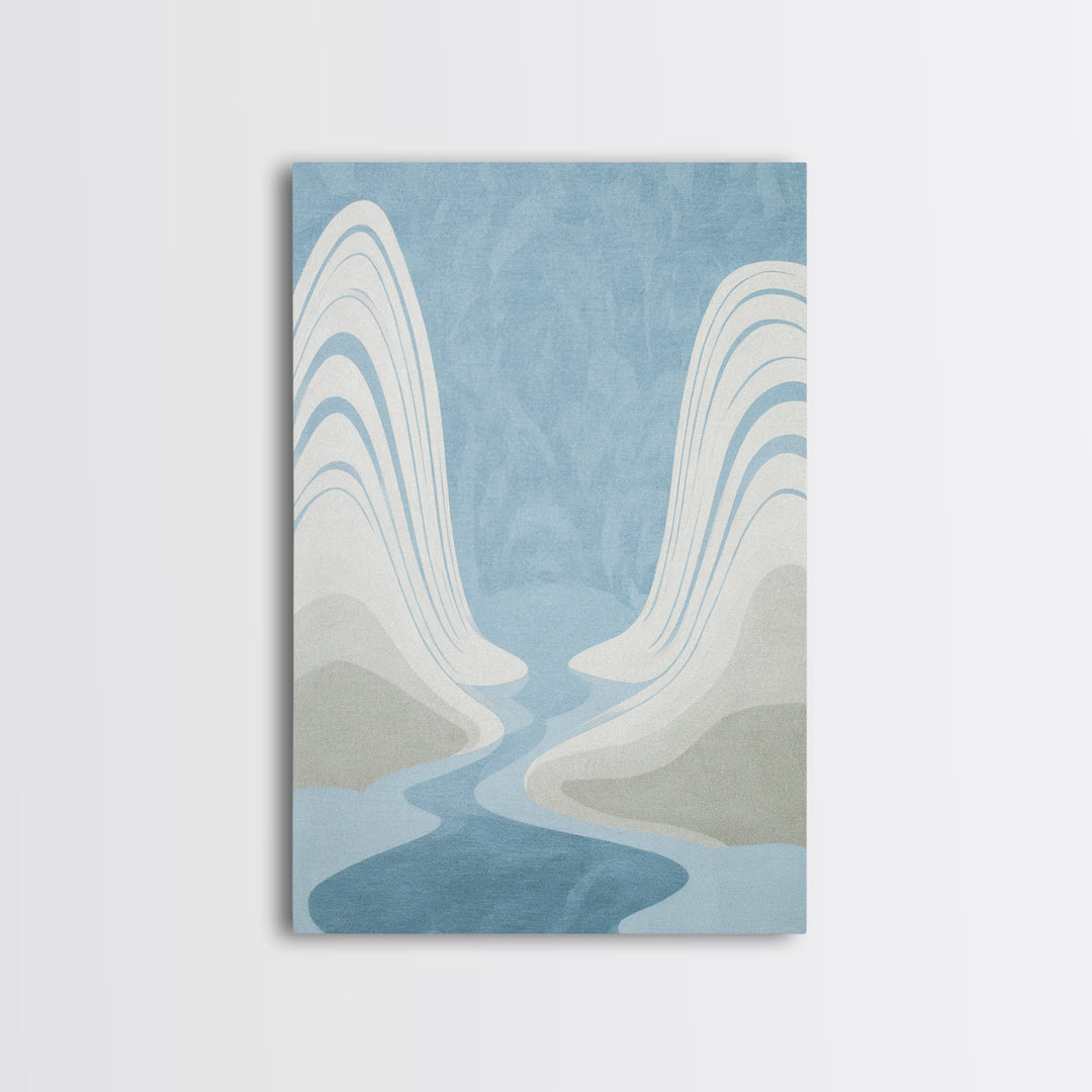 Simple Line Figure Framed Canvas Print, Medical Office Art, Digital Art, Office Decor, Fine Art, Calm, Medical Decor, MOA-2x3-74