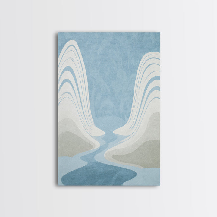 Simple Line Figure Framed Canvas Print, Medical Office Art, Digital Art, Office Decor, Fine Art, Calm, Medical Decor, MOA-2x3-74