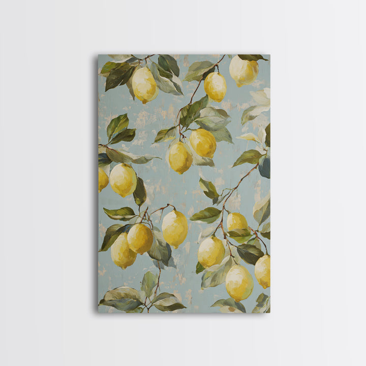 Fresh Citrus and Leaves for Bright Optimism Canvas Print, Medical Office Art, Office Decor, Calm, Medical Wall Art, MOA-2x3-80